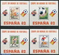 Senegal 1982 Football Games 4 S/s, Mint NH, Sport - Football - Sénégal (1960-...)
