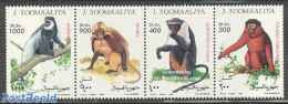 Somalia 1994 Monkeys 4v, Mint NH, Nature - Animals (others & Mixed) - Monkeys - Somalie (1960-...)