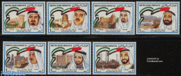 United Arab Emirates 1984 National Day 7v, Mint NH, History - Science - Transport - Politicians - Chemistry & Chemists.. - Chemistry