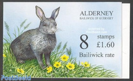 Alderney 1998 Rabbit Booklet, Mint NH, Nature - Animals (others & Mixed) - Rabbits / Hares - Stamp Booklets - Unclassified