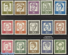 Germany, Berlin 1961 Definitives 15v, Mint NH, Performance Art - Science - Music - Chemistry & Chemists - Art - Authors - Unused Stamps
