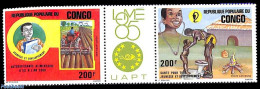 Congo Republic 1985 Philexafrique 2v+tab [:T:], Mint NH, Health - Various - Health - Agriculture - Landwirtschaft