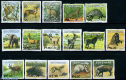 Botswana 2002 Animals 16v, Mint NH, Nature - Animals (others & Mixed) - Cat Family - Elephants - Monkeys - Botswana (1966-...)
