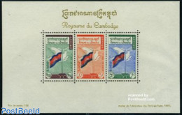 Cambodia 1960 Christmas & Peace S/s, Mint NH, History - Religion - Flags - Christmas - Kerstmis