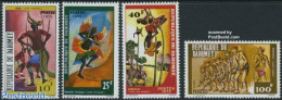 Dahomey 1975 Dances 4v, Mint NH, Performance Art - Various - Dance & Ballet - Folklore - Danse