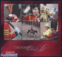 Great Britain 2005 Trooping The Colour S/s, Mint NH, History - Nature - Various - Kings & Queens (Royalty) - Horses - .. - Nuovi