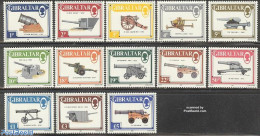 Gibraltar 1987 Definitives, Weapons 13v, Mint NH, Various - Weapons - Sin Clasificación