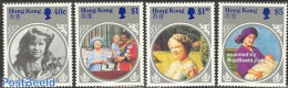 Hong Kong 1985 Queen Mother 4v, Mint NH, History - Kings & Queens (Royalty) - Nuevos