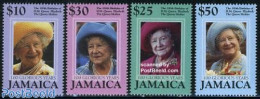 Jamaica 2000 Queen Mother 4v, Mint NH, History - Kings & Queens (Royalty) - Familias Reales