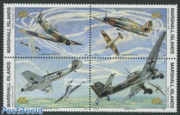 Marshall Islands 1990 Battle Of Britain 4v [+], Mint NH, History - Transport - Militarism - World War II - Aircraft & .. - Militares