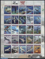 Marshall Islands 1998 US Navy Aircraft 25v M/s, Mint NH, Transport - Fire Fighters & Prevention - Aircraft & Aviation - Firemen