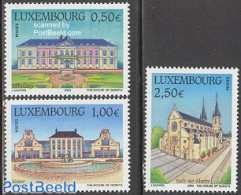 Luxemburg 2003 Tourism 3v, Mint NH, Religion - Churches, Temples, Mosques, Synagogues - Art - Architecture - Castles &.. - Nuovi