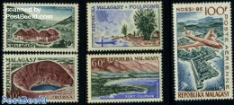 Madagascar 1962 Tourism 5v, Mint NH, History - Transport - Various - Geology - Aircraft & Aviation - Ships And Boats -.. - Flugzeuge
