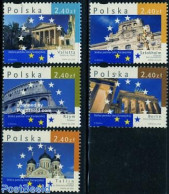 Poland 2006 European Capitals 5v, Mint NH, History - Europa Hang-on Issues - Art - Architecture - Nuovi