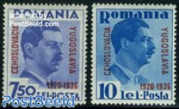 Romania 1936 Small Entente 2v, Unused (hinged), History - Europa Hang-on Issues - Nuevos