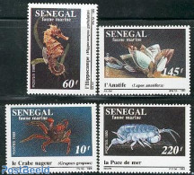 Senegal 1989 Marine Life 4v, Mint NH, Nature - Shells & Crustaceans - Crabs And Lobsters - Vita Acquatica