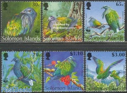 Solomon Islands 1993 WWF, Birds 6v, Mint NH, Nature - Birds - World Wildlife Fund (WWF) - Isole Salomone (1978-...)