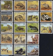 Botswana 1992 Definitives, Animals 18v, Mint NH, Nature - Animals (others & Mixed) - Cat Family - Botswana (1966-...)