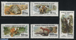 Madagascar 1979 Animals 5v, Mint NH, Nature - Animals (others & Mixed) - Monkeys - Reptiles - Turtles - Sonstige & Ohne Zuordnung