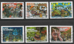 France 2011 Oblitéré Autoadhésif  N° 579 - 585 - 586 - 587 - 588 - 589   -   Fêtes  Et  Traditions Des Régions  ( II ) - Used Stamps