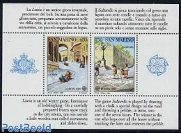 San Marino 1989 Europa, Children Games S/s, Mint NH, History - Various - Europa (cept) - Toys & Children's Games - Unused Stamps