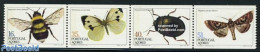 Azores 1984 Insects From Booklet 4v, Mint NH, Nature - Butterflies - Insects - Açores