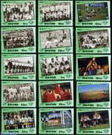 Bhutan 1991 W.C. Football History 15v, Mint NH, Sport - Football - Bhoutan