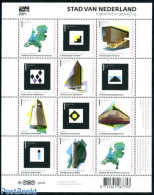 Netherlands 2011 City Of The Netherlands 11v M/s (1 Stamp 2x In Sh., Mint NH, Various - Maps - Art - Modern Architecture - Unused Stamps