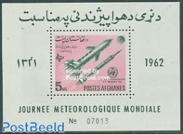 Afghanistan 1962 Meteorology Day S/s, Mint NH, Science - Transport - Meteorology - Space Exploration - Klimaat & Meteorologie