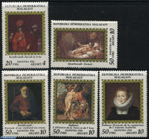 Madagascar 1986 Rembrandt, Rubens 5v, Mint NH, Art - Paintings - Rembrandt - Rubens - Sonstige & Ohne Zuordnung