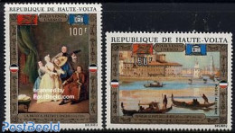 Upper Volta 1972 UNESCO, Save Venice 2v, Mint NH, History - Performance Art - Transport - Unesco - Music - Ships And B.. - Music