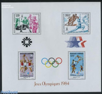 Gabon 1984 Olympic Winners S/s, Mint NH, Sport - Basketball - Ice Hockey - Olympic Games - Olympic Winter Games - Unused Stamps