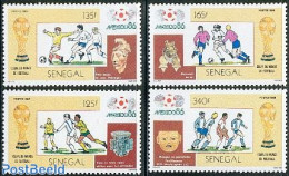 Senegal 1986 Football Games Mexico 4v, Mint NH, Sport - Football - Sénégal (1960-...)