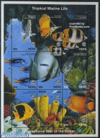 Nevis 1998 Int. Ocean Year 9v M/s, Mint NH, Nature - Fish - Poissons