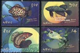 Nevis 2000 Tropical Fish 4v, Mint NH, Nature - Fish - Poissons
