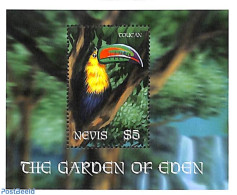 Nevis 2001 Life In Paradise S/s, Toucan, Mint NH, Nature - Birds - Toucans - St.Kitts En Nevis ( 1983-...)