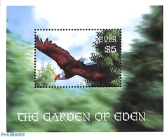 Nevis 2001 Life In Paradise S/s, Balo Eagle, Mint NH, Nature - Birds - Birds Of Prey - St.Kitts-et-Nevis ( 1983-...)