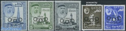 Qatar 1964 Olympic Games Tokyo 5v, Mint NH, Nature - Science - Sport - Transport - Birds - Birds Of Prey - Mining - Ol.. - Bateaux