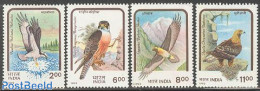 India 1992 Birds Of Prey 4v, Mint NH, Nature - Birds - Birds Of Prey - Nuevos
