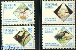 Senegal 1996 National Parks 4v, Mint NH, Nature - Animals (others & Mixed) - Birds - Monkeys - National Parks - Natuur