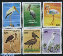 Chad 1999 African Birds 6v, Mint NH, Nature - Birds - Flamingo - Storks - Autres & Non Classés