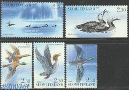 Finland 1993 Water Birds 5v (from Booklet), Mint NH, Nature - Birds - Unused Stamps