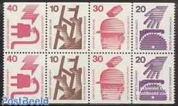Germany, Federal Republic 1974 Safety Booklet Pane, Mint NH - Unused Stamps