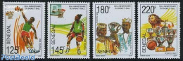 Senegal 1991 Basketball 4v, Mint NH, Sport - Basketball - Sport (other And Mixed) - Basket-ball