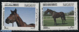 United Arab Emirates 2001 Horses 2v, Mint NH, Nature - Horses - Autres & Non Classés