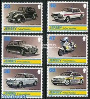 Jersey 2002 Jersey Police 6v, Mint NH, Transport - Various - Automobiles - Motorcycles - Police - Autos