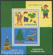 Suriname, Republic 2002 Christmas S/s, Mint NH, Religion - Christmas - Christmas