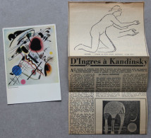 Wassily KANDINSKY, La Tache Noire Et Article De Presse - Malerei & Gemälde