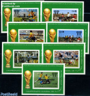 Sao Tome/Principe 1979 World Cup Football Winners (black Overprint) 7 S/s, Mint NH, Sport - Football - Sao Tomé E Principe