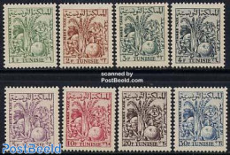 Tunisia 1957 Postage Due, Fruits 8v, Mint NH, Nature - Fruit - Fruits